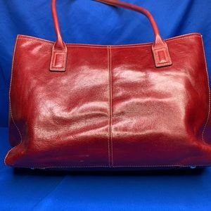 Fossil Vintage Brown Tote Bag Briefcase Computer Bag